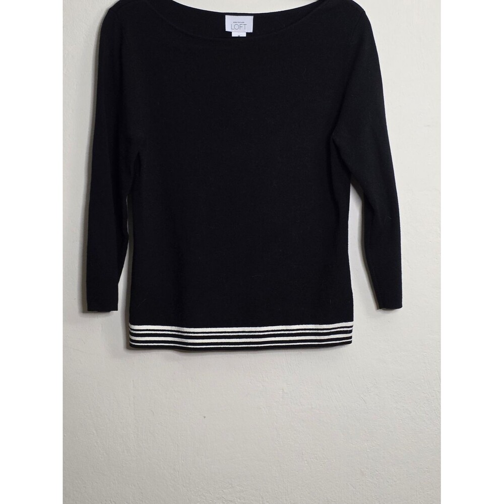 Ann Taylor LOFT Black Knit Women's Sweater